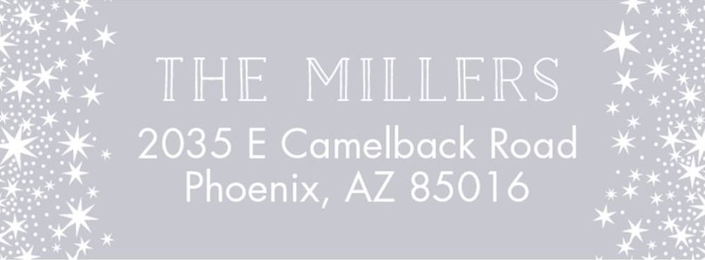 Stars Return Address Label