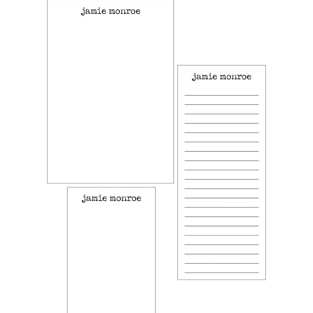 Typewriter Mixed Personalized Note Pads