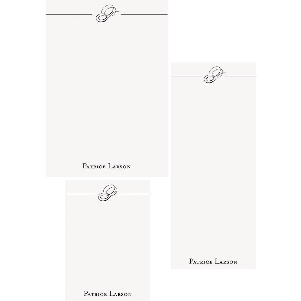 Initial Script Mixed Personalized Notepads