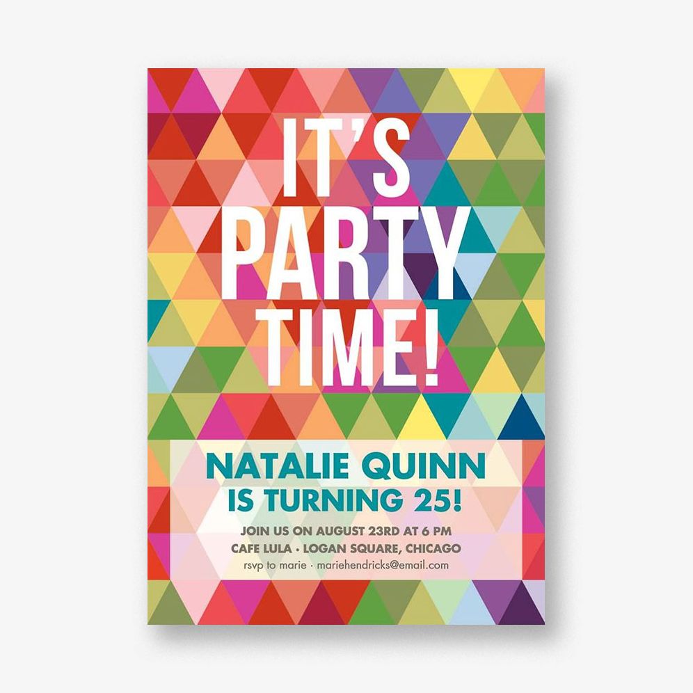 Prism Party Invitation