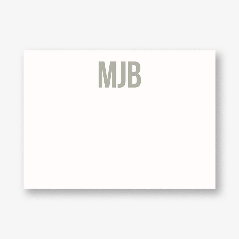 Bebas Monogram A6 Stationery