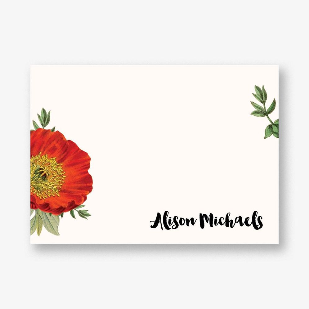 Botanical Flower A6 Stationery