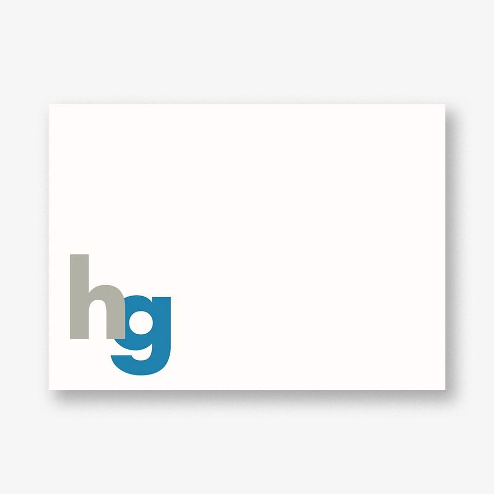 Block Initials A6 Stationery | Paper Source
