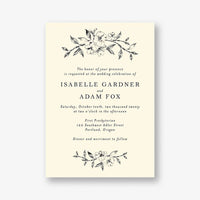 Dogwood Blossom Wedding Invitation