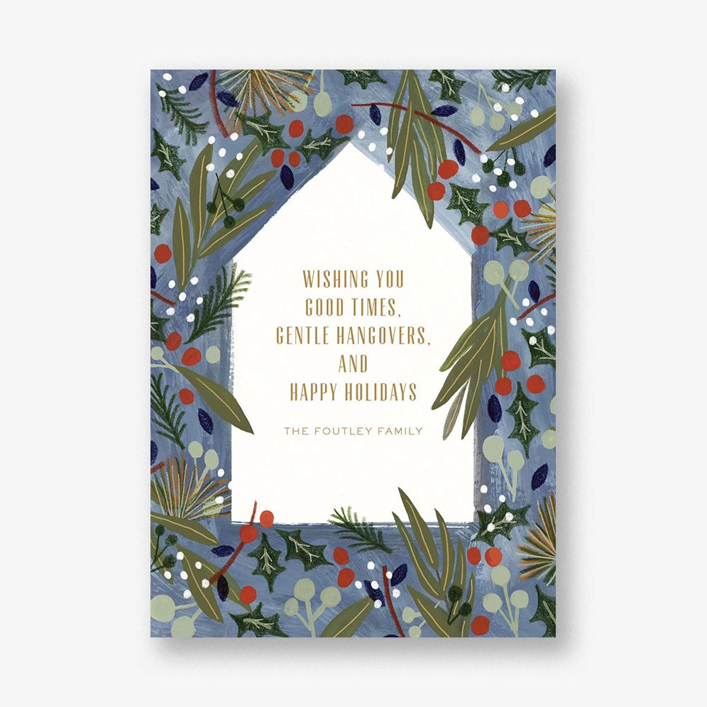 Lush Winter Holiday Card