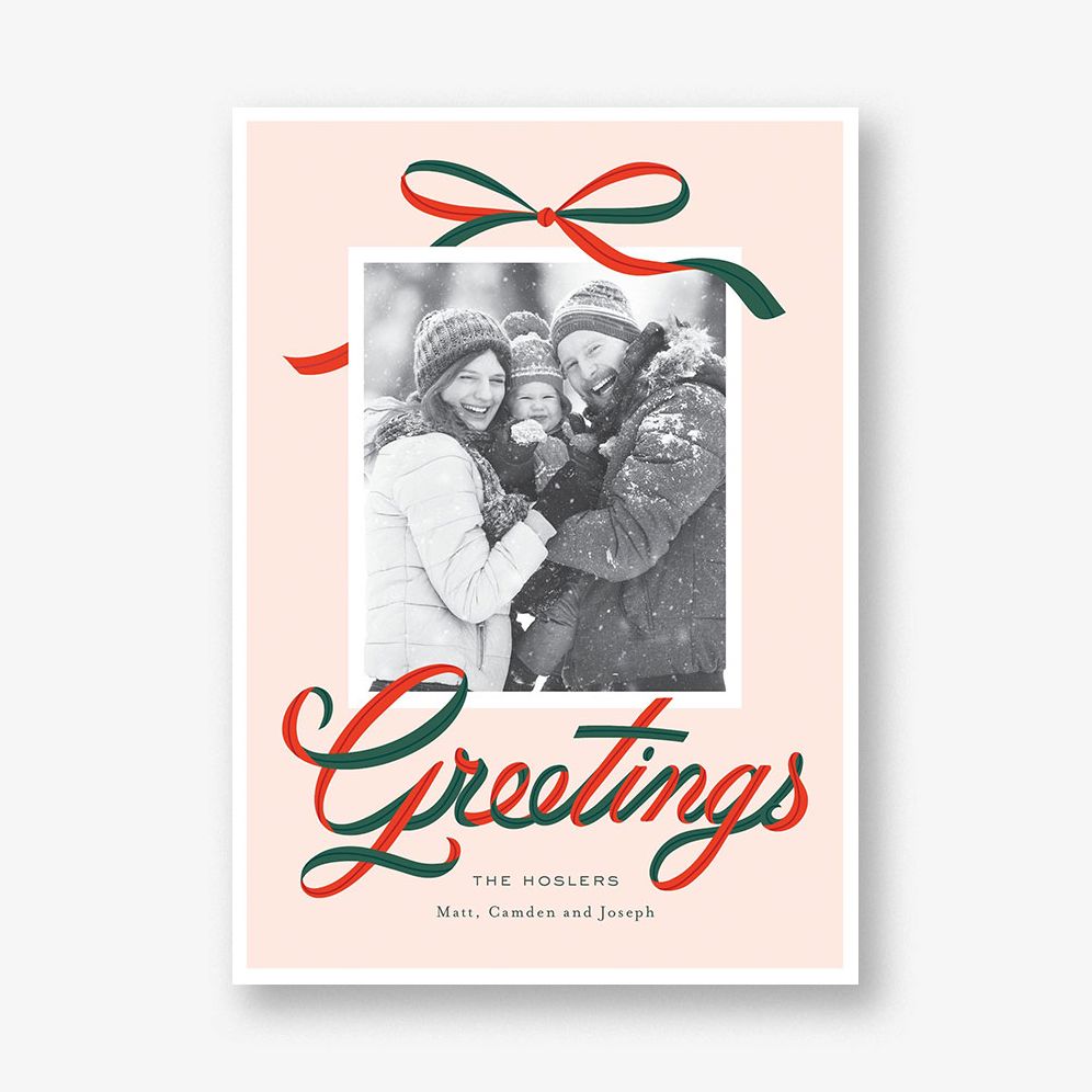 All Tied Up Holiday Photo Card