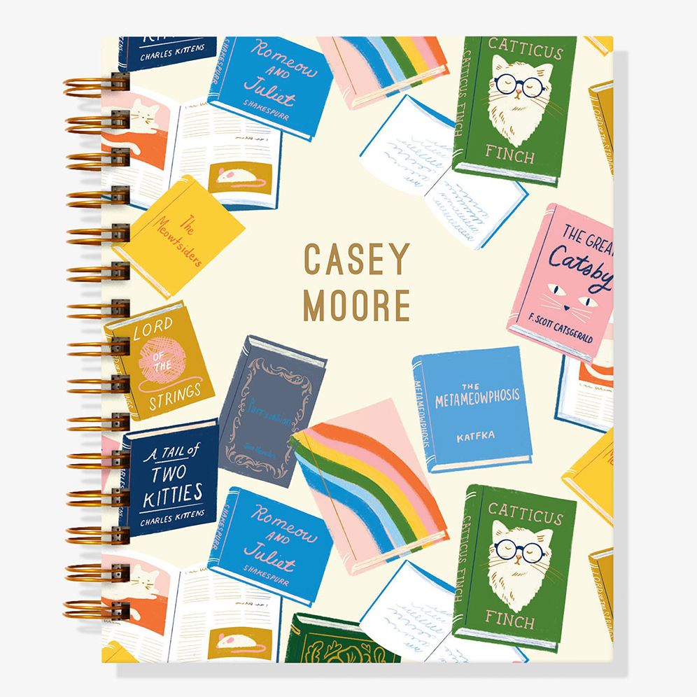 12-Month Book Cover Custom Planner