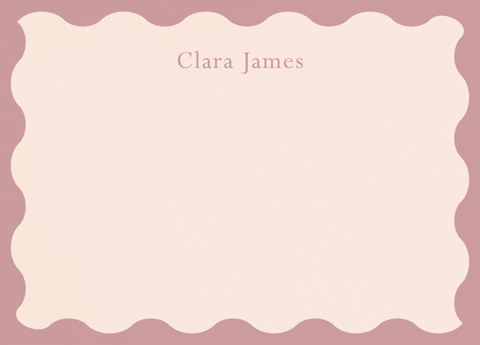 Wiggle Frame Stationery