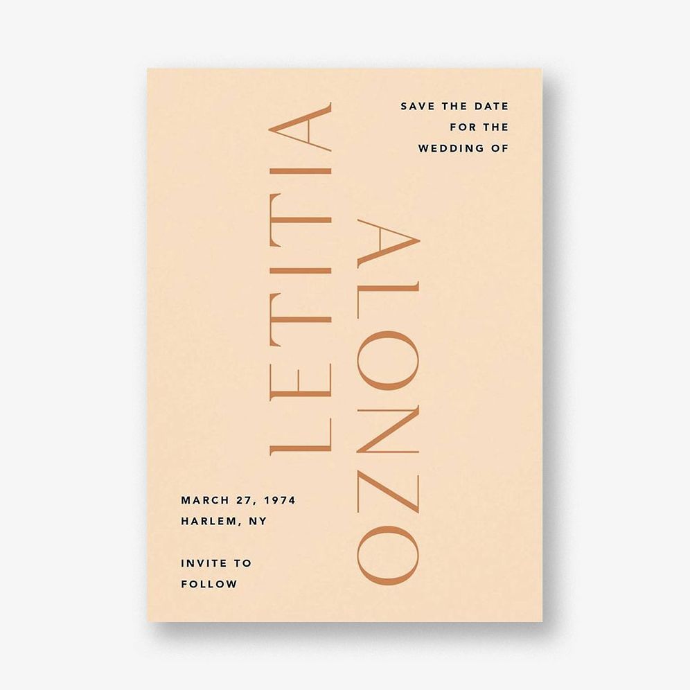 Twin Flames Save the Date Card