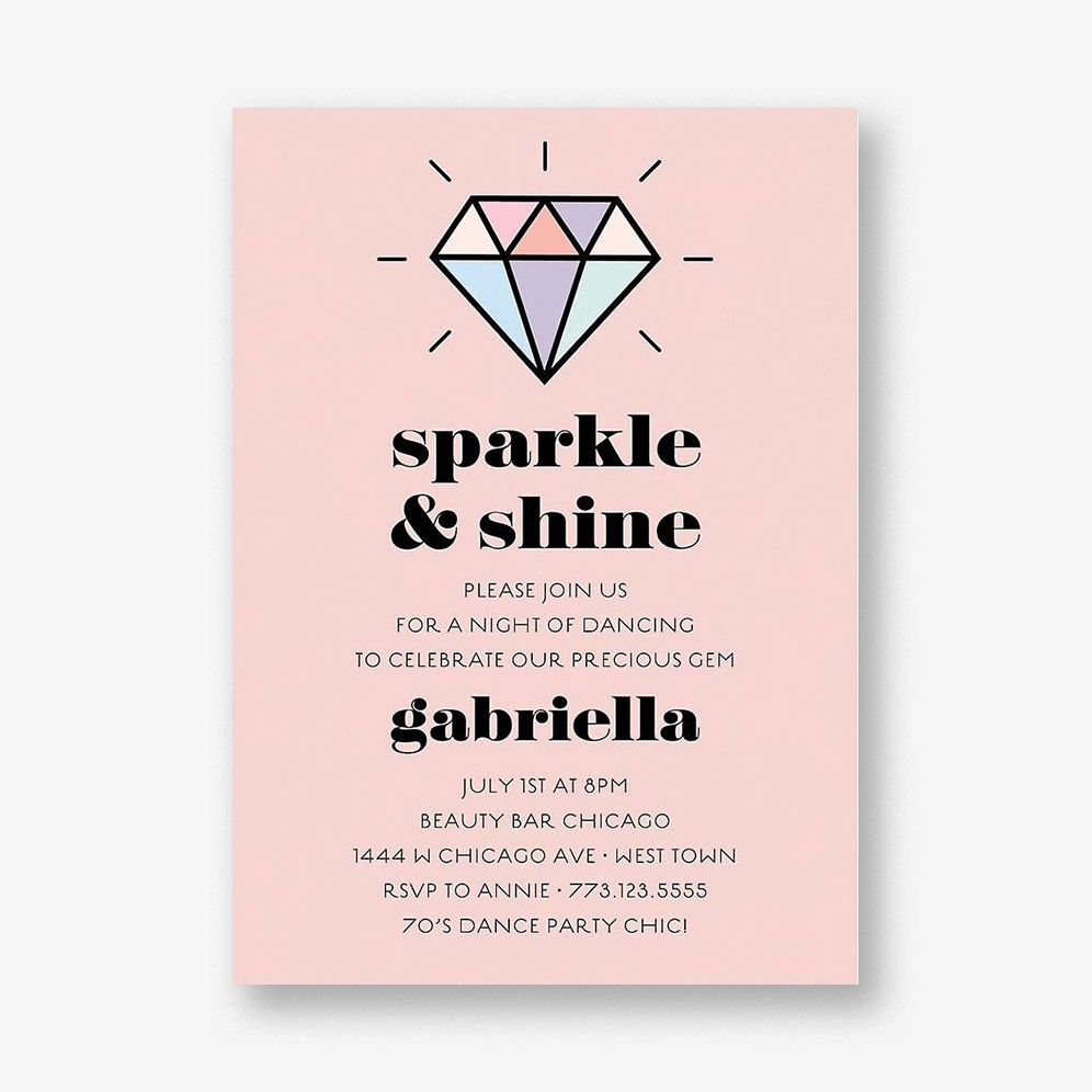 Diamond Party Invitation