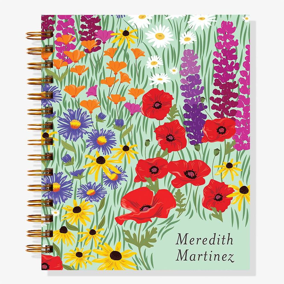 12-Month Wildflower Field Custom Planner