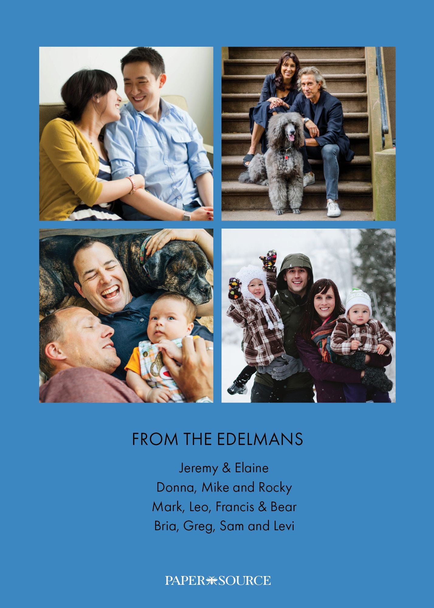 Peace Light Love Holiday Photo Card