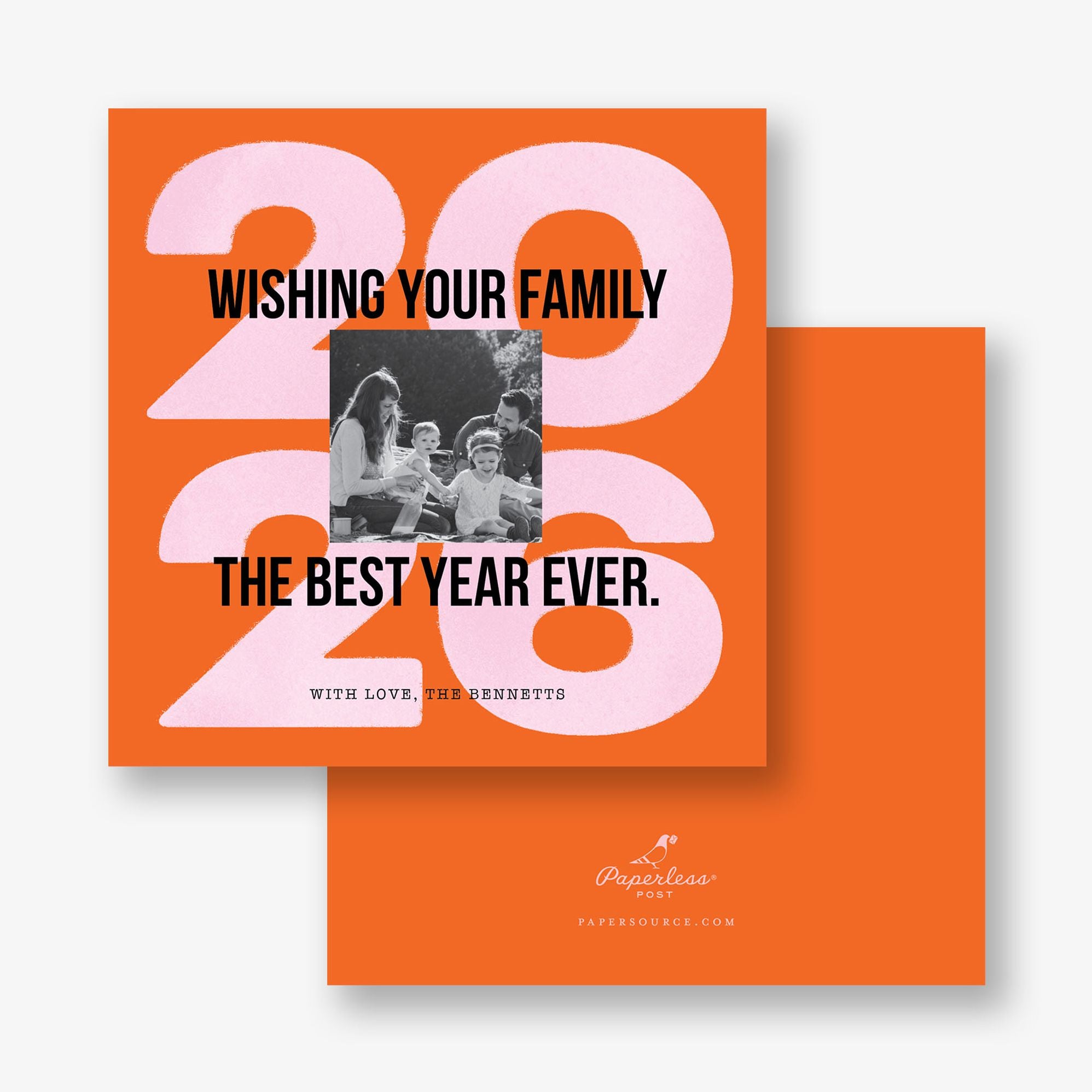 Lucky Us Holiday Photo Card