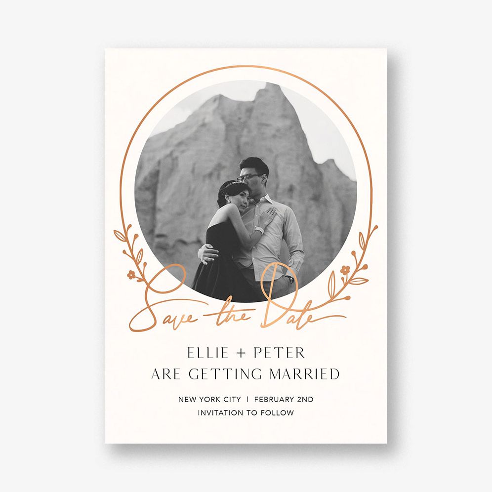 Auréole Foil Save the Date Card