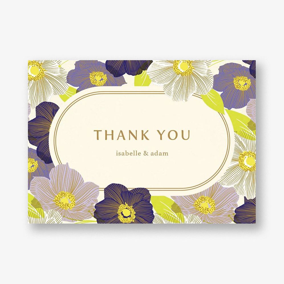 Anemone Plum Stationery