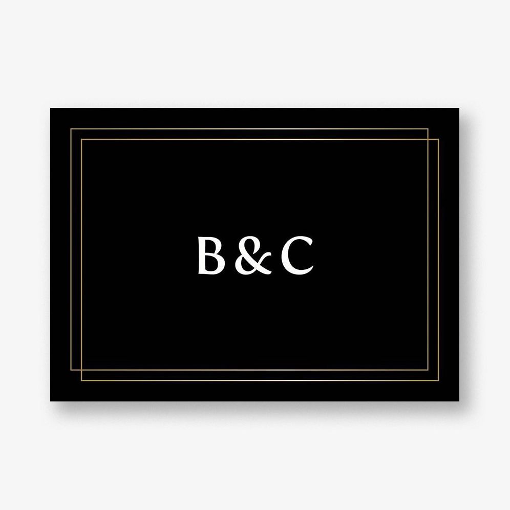 Duo Border Stationery