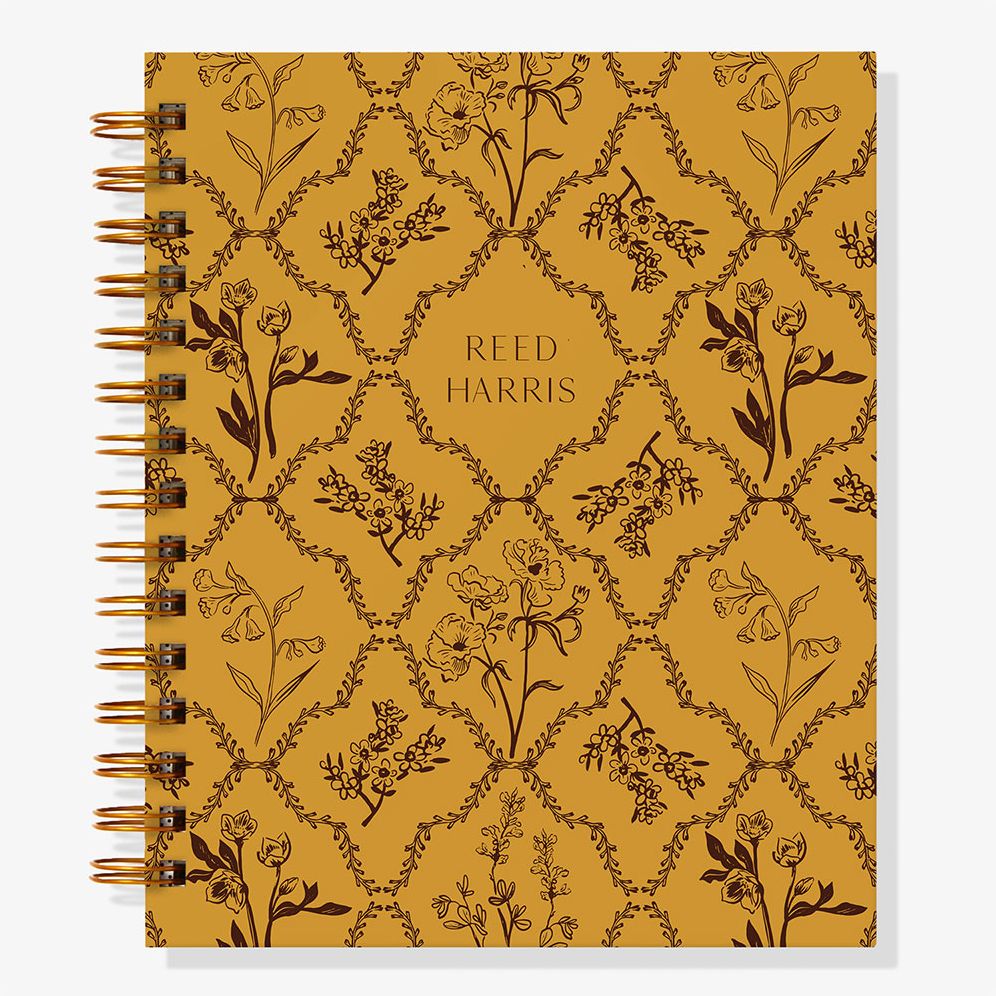 12-Month Woodland Toile Custom Planner