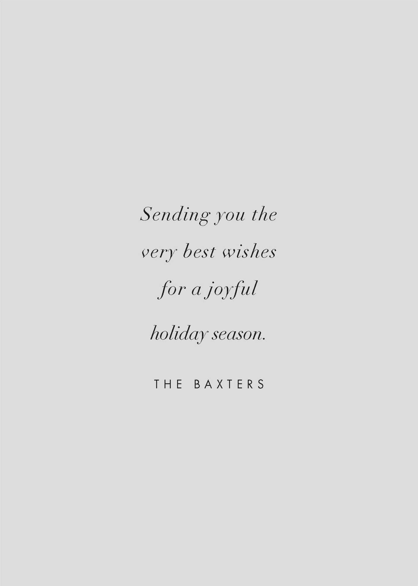 Greetings From Santa Holiday Card