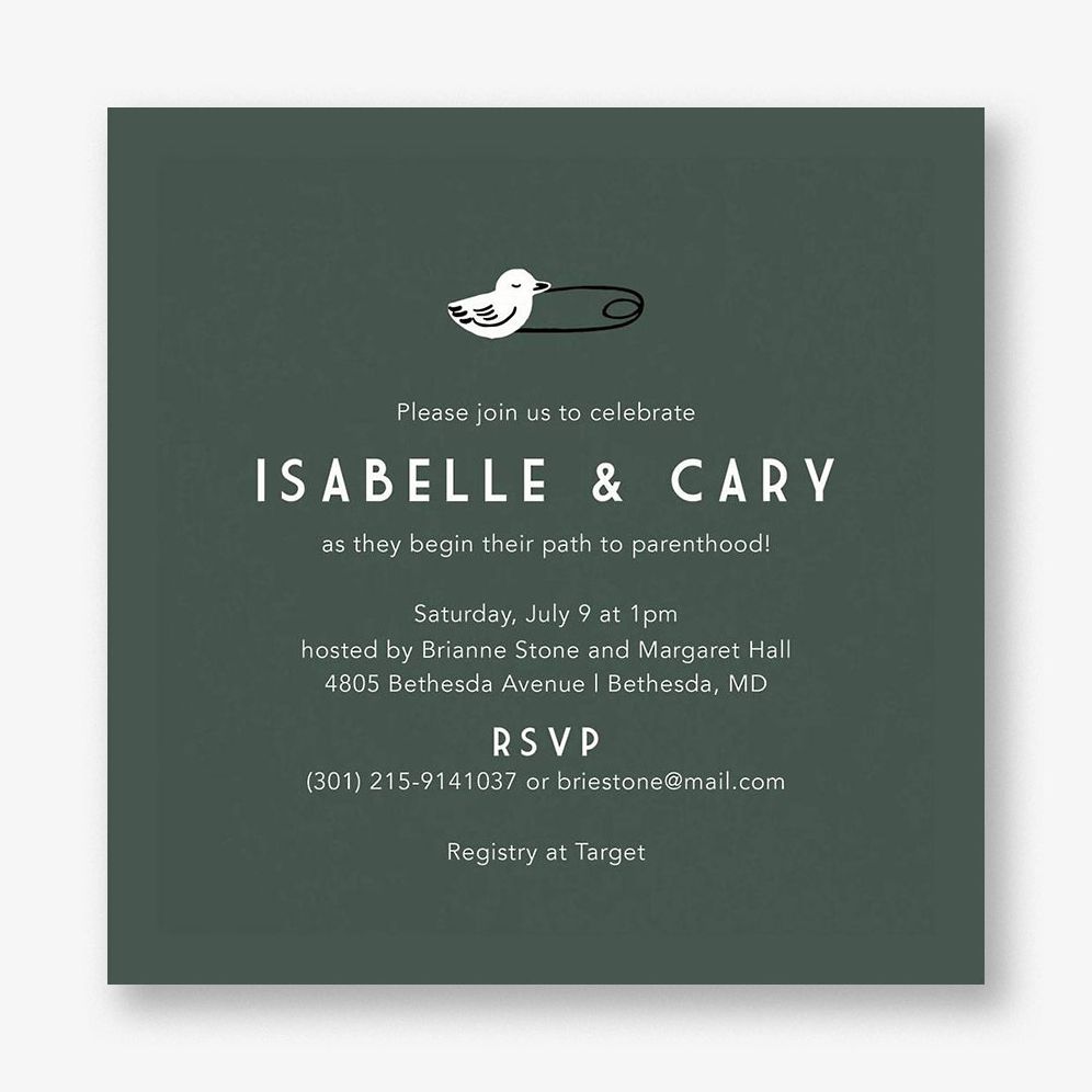 Duck Pin Parenthood Celebration Invitation