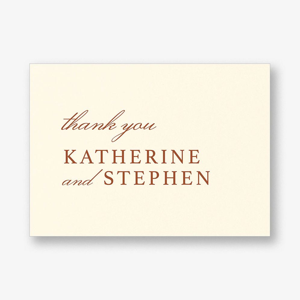 Minimal Arch Thank You Card