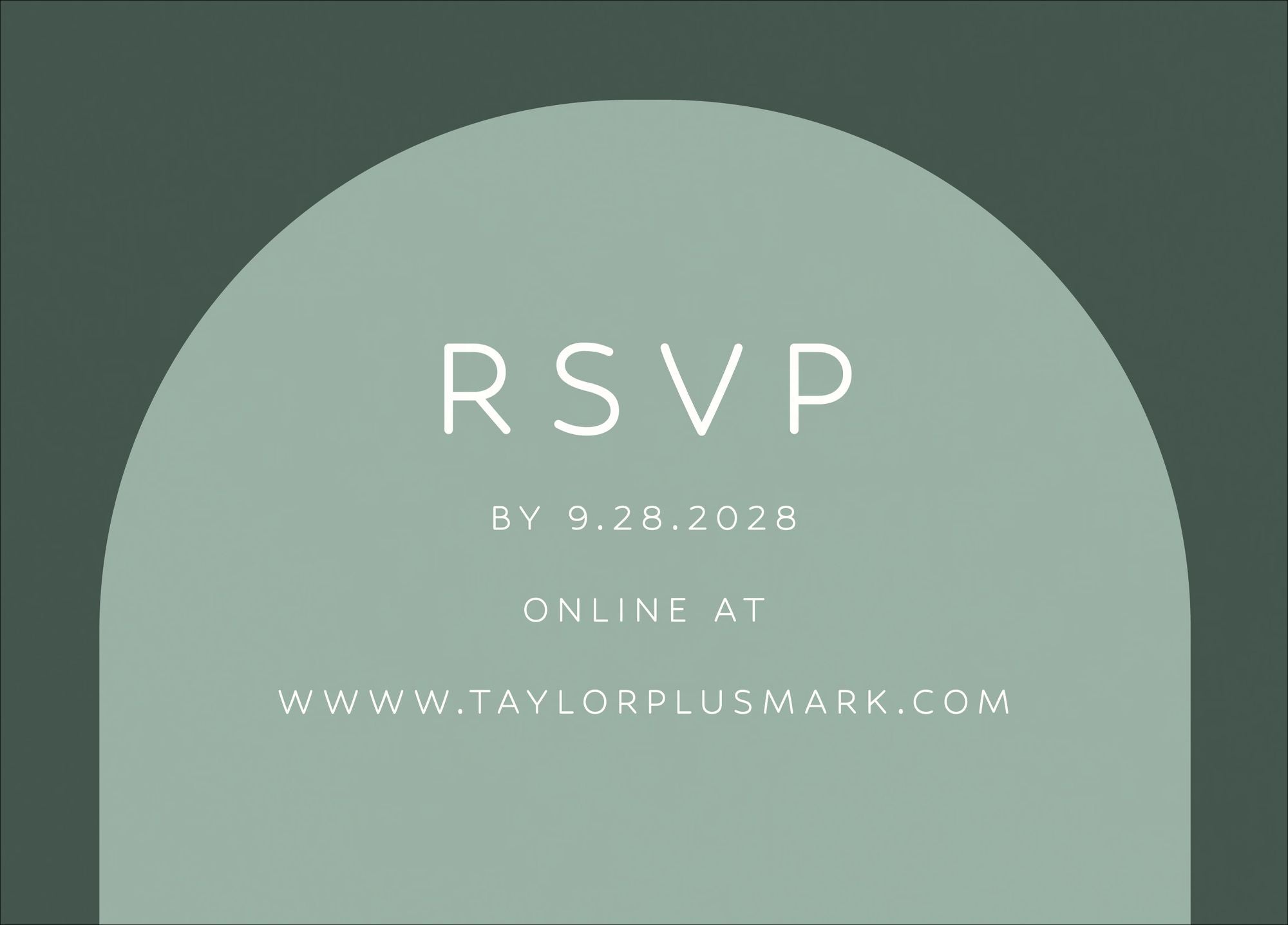 Colorful Arch Response Card