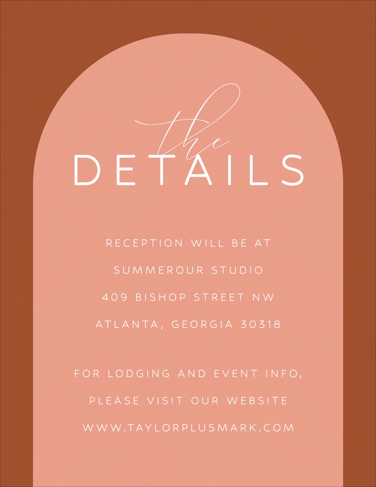 Colorful Arch Information Card