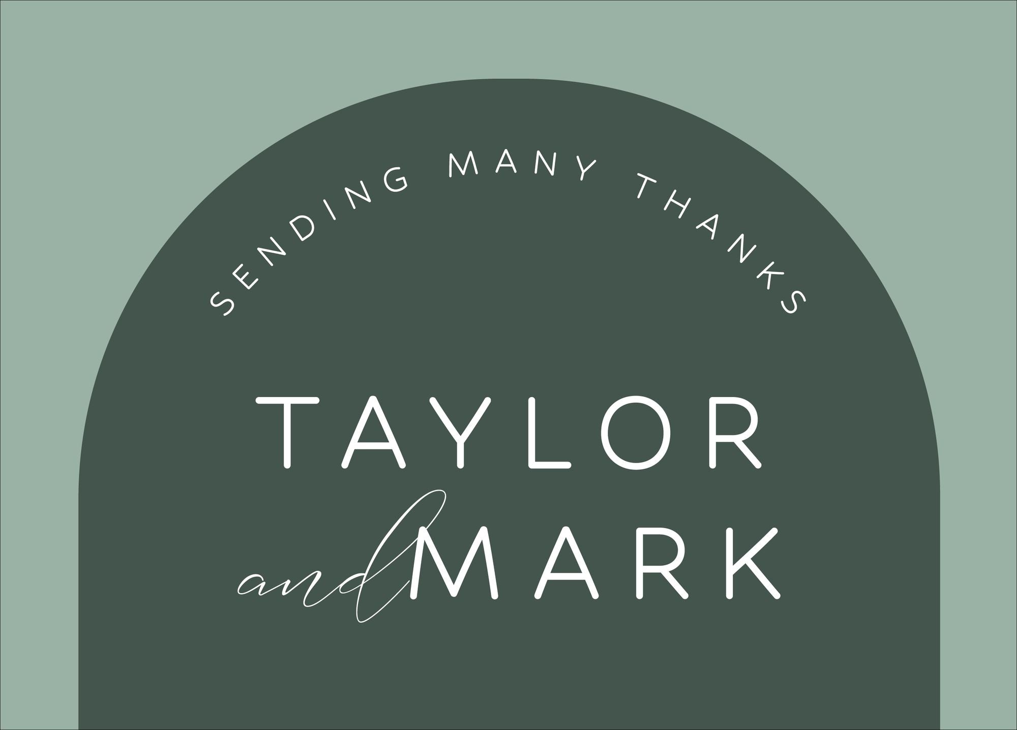 Colorful Arch Thank You Card