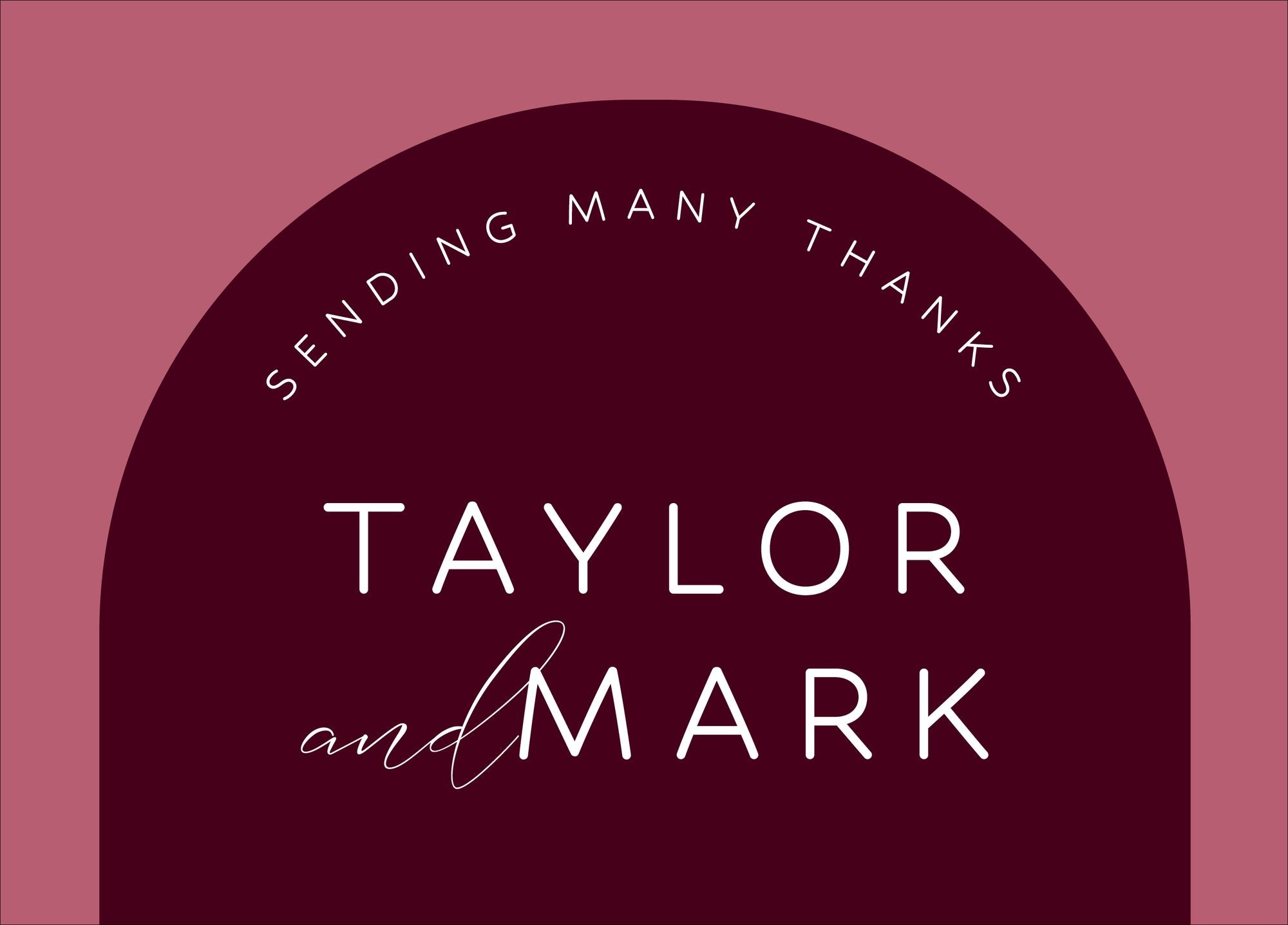 Colorful Arch Thank You Card