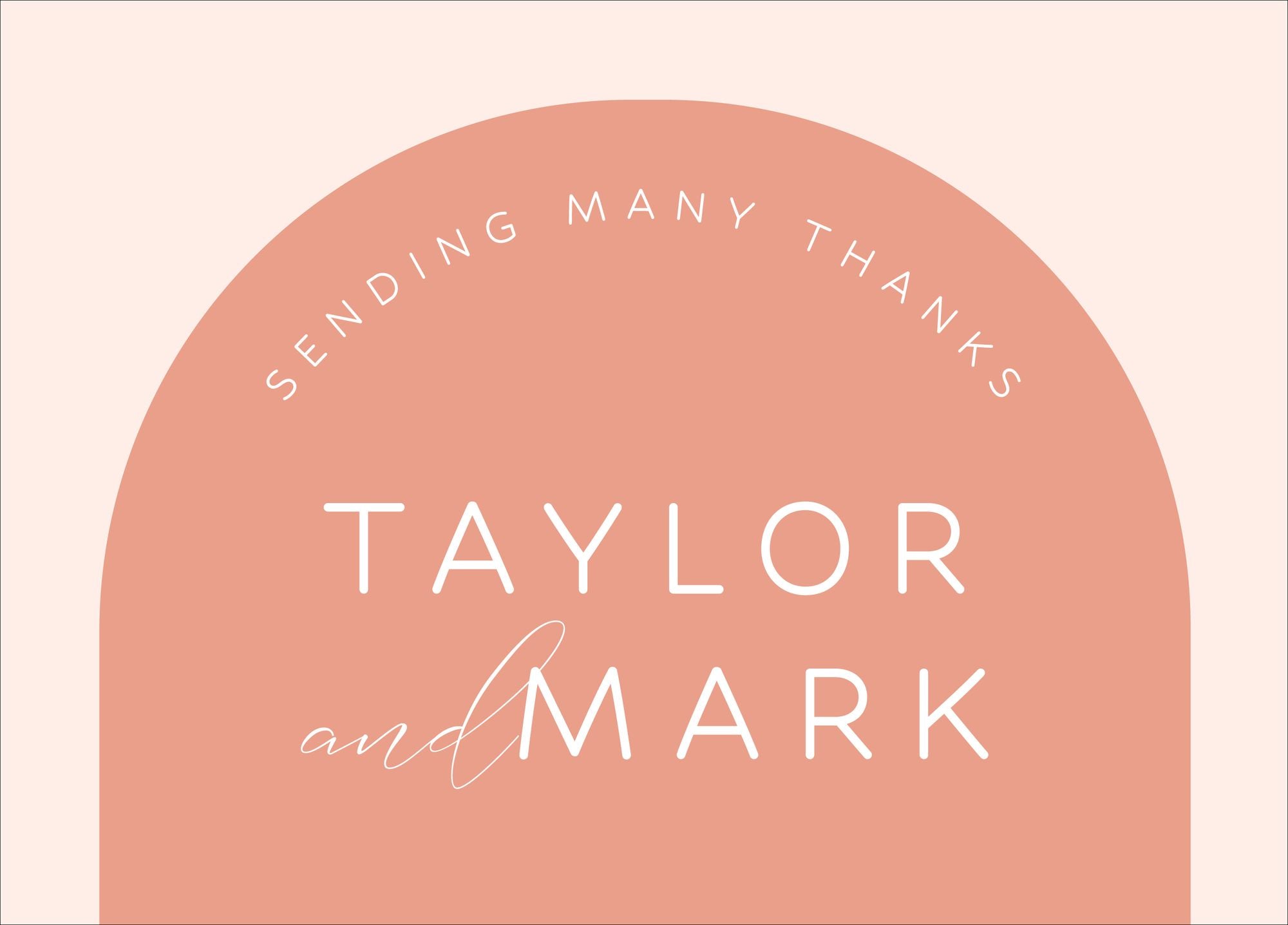 Colorful Arch Thank You Card