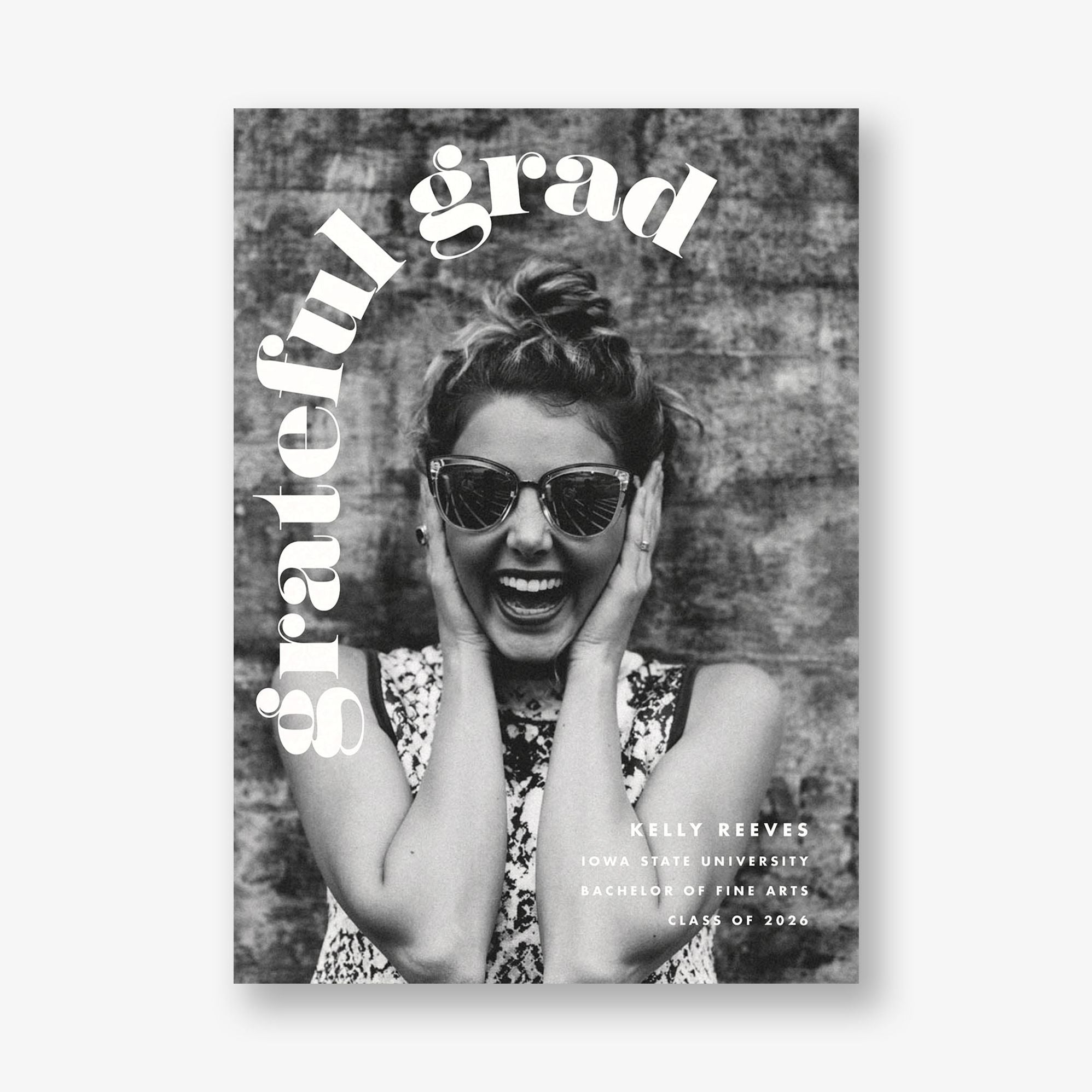 Bold Type Arch Photo Graduation Announcement