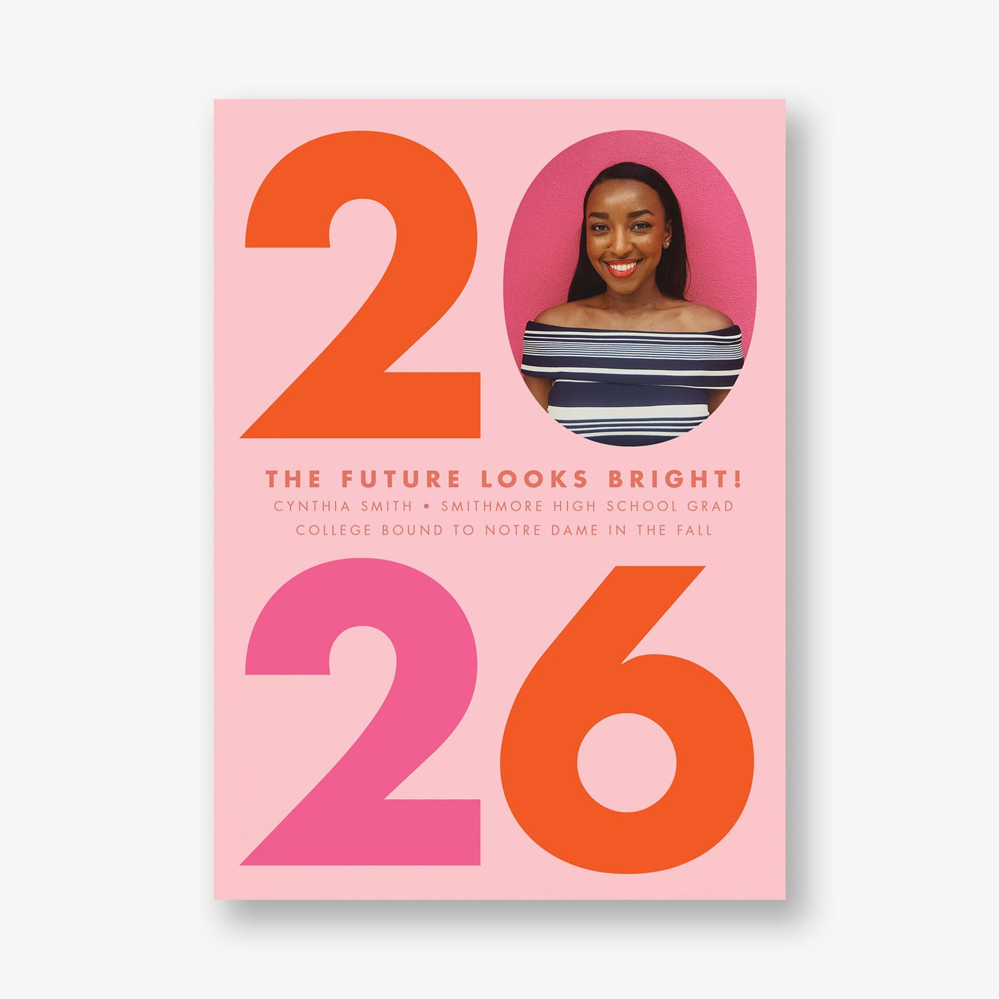 Big Bold Year Graduation Announcement