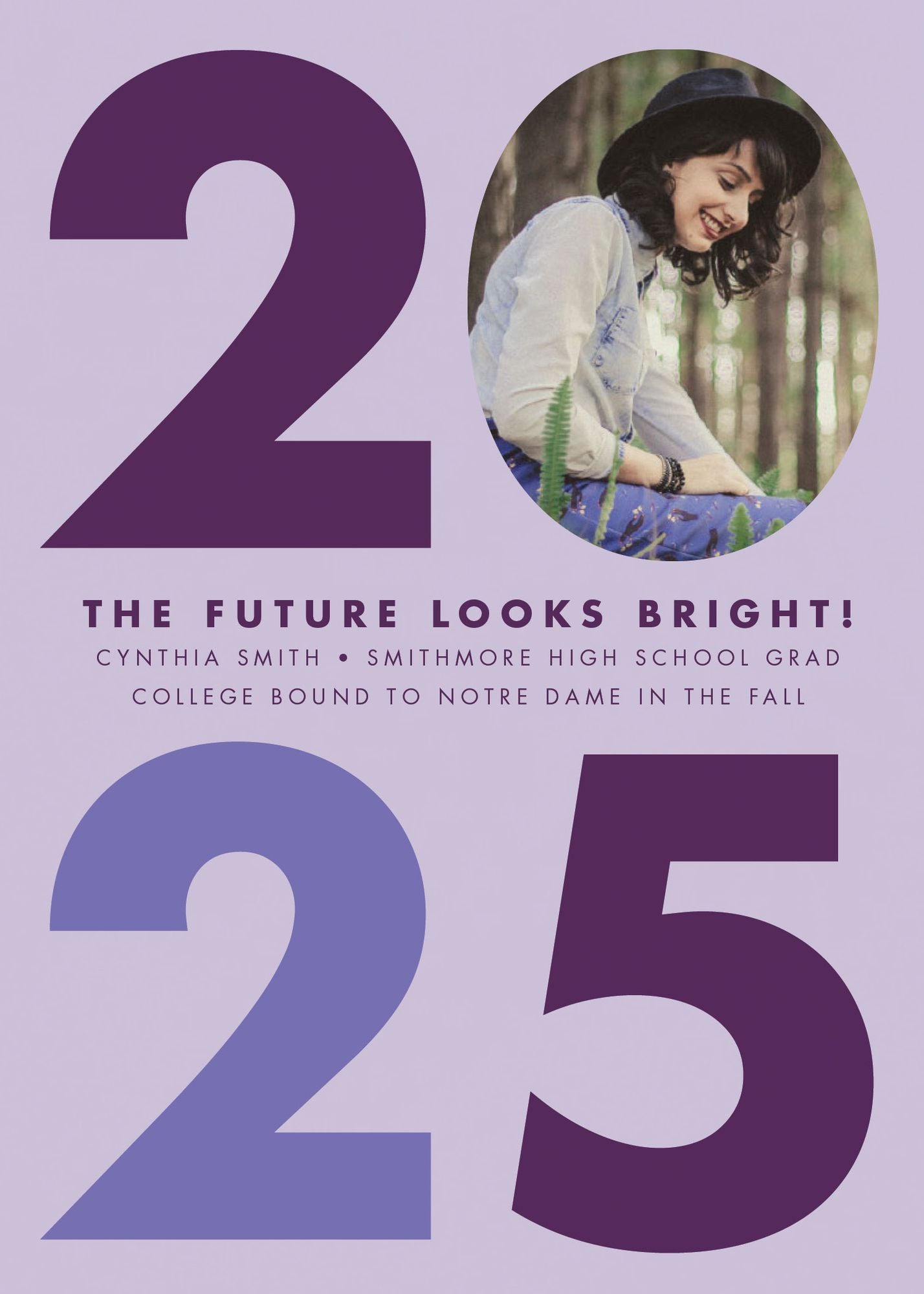 Big Bold Year Graduation Announcement