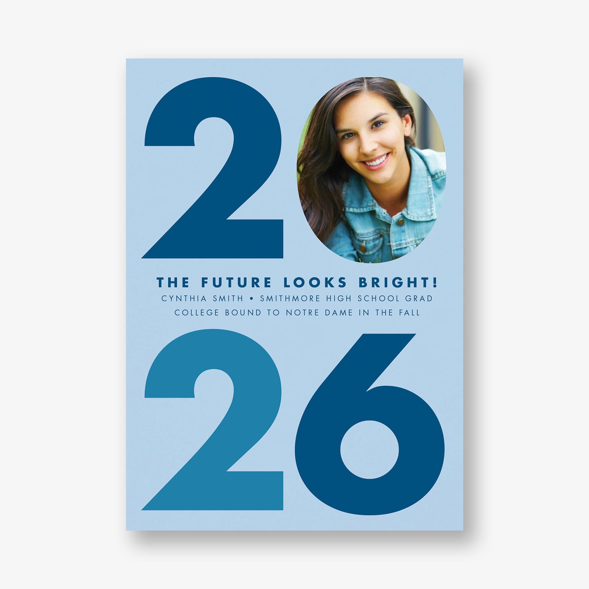 Big Bold Year Graduation Announcement