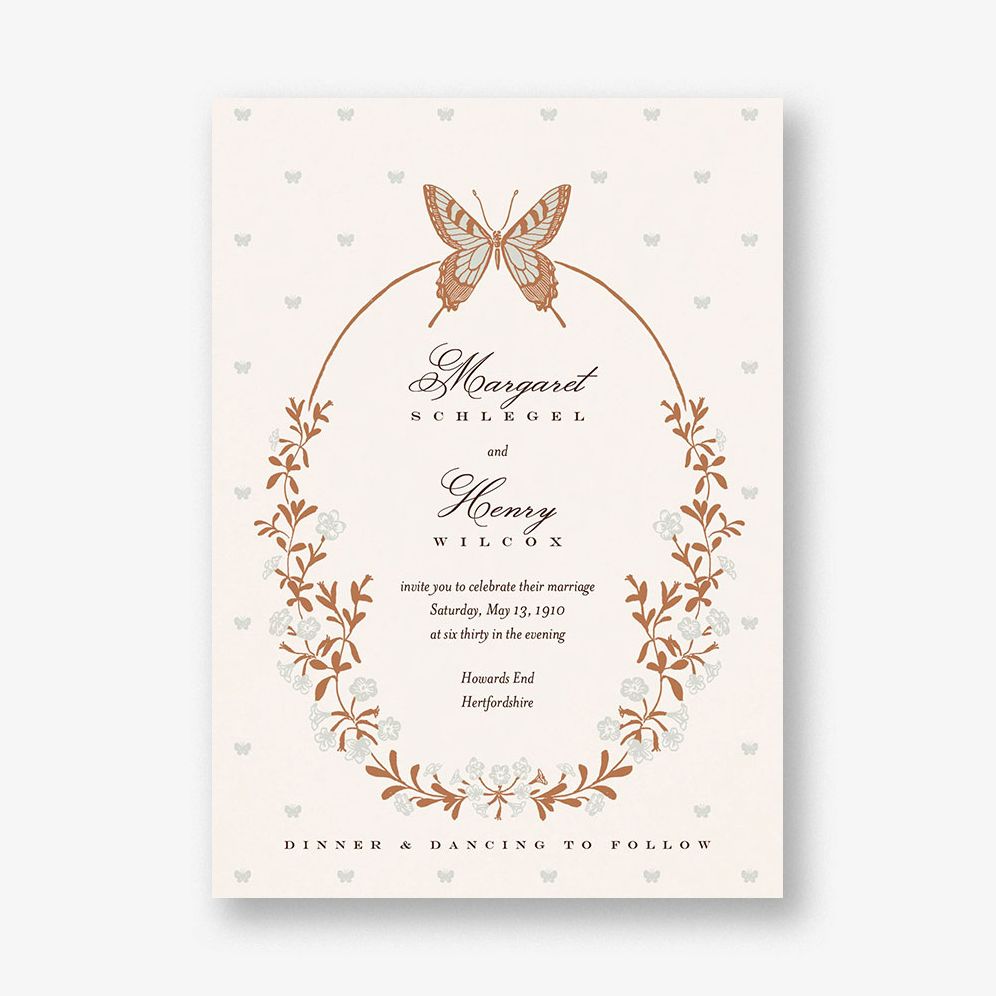 Wing of Love Wedding Invitation