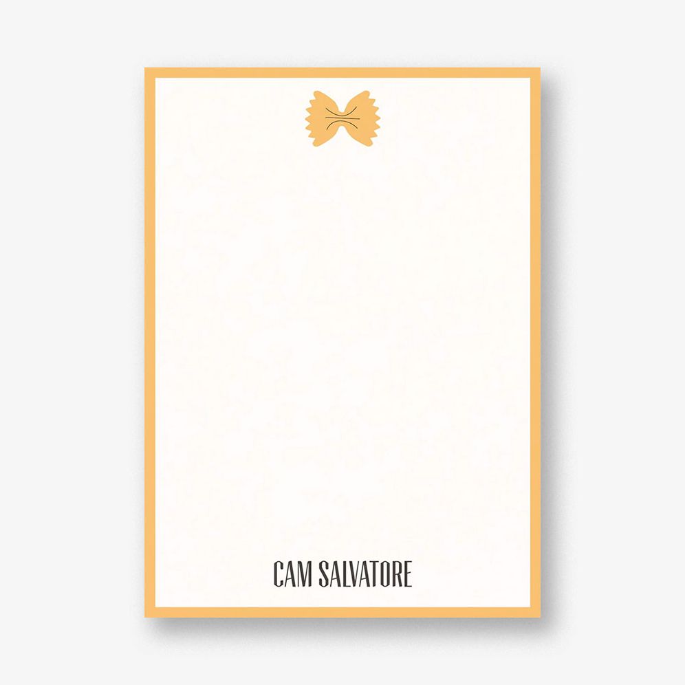 Bowtie Pasta Stationery