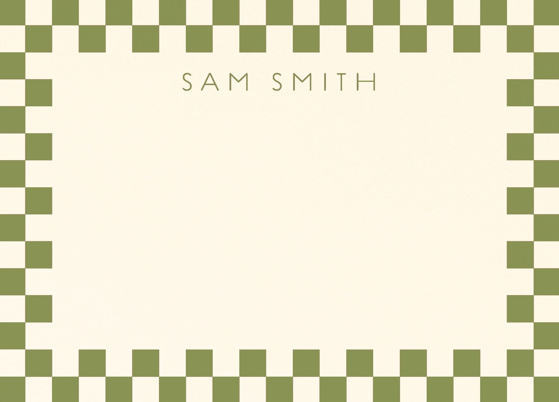 Checkerboard Border Stationery