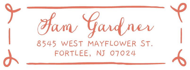 Whimsical Loops Return Address Label