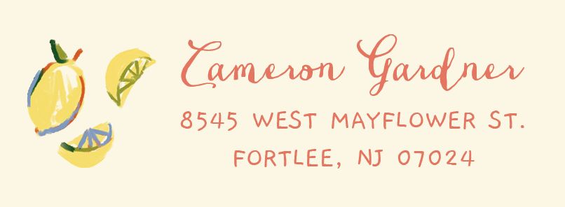 Picnic Return Address Label