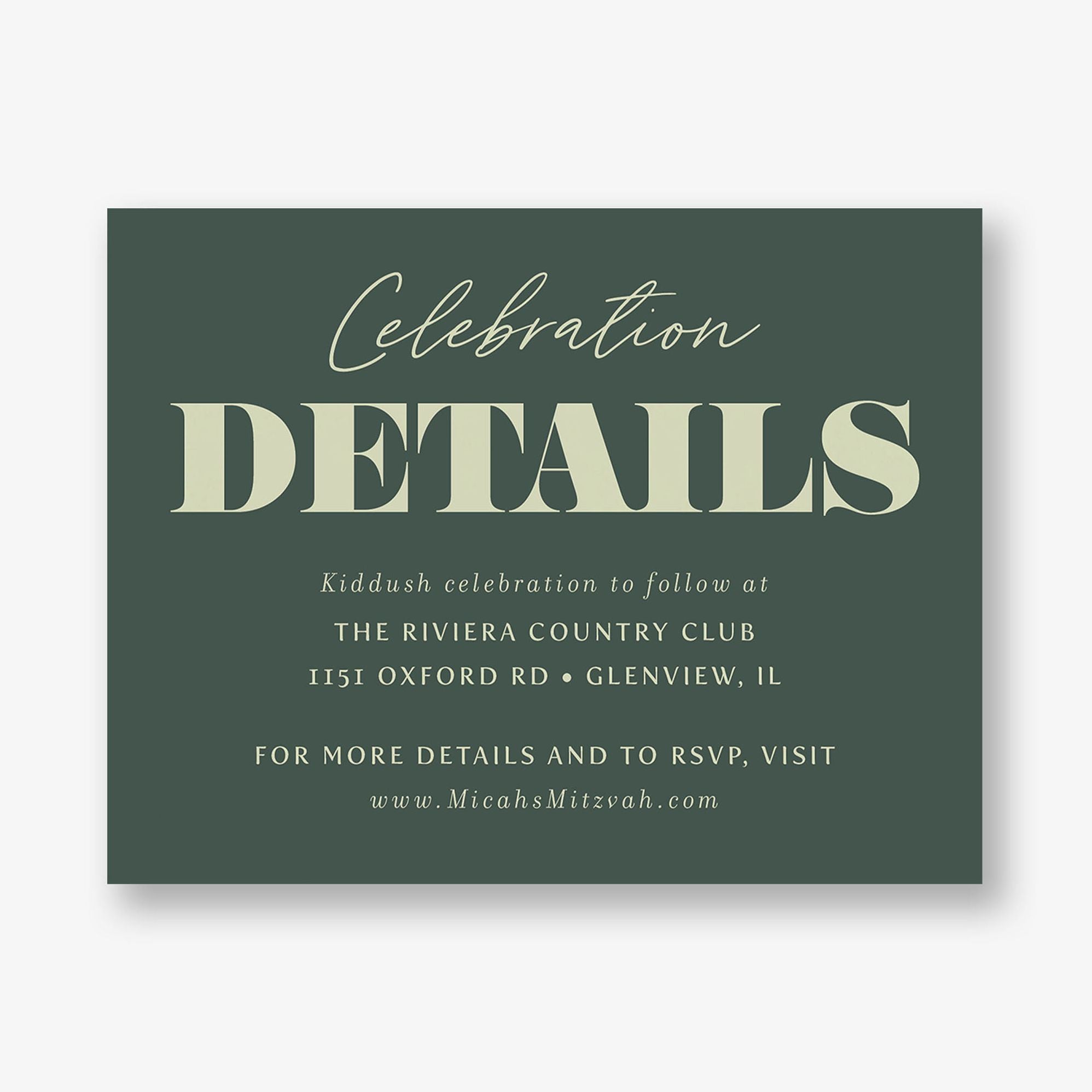Bold Type Bar Mitzvah Information