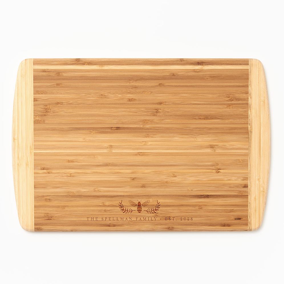 Bee Laurel Cutting Two-Tone Cutting Board