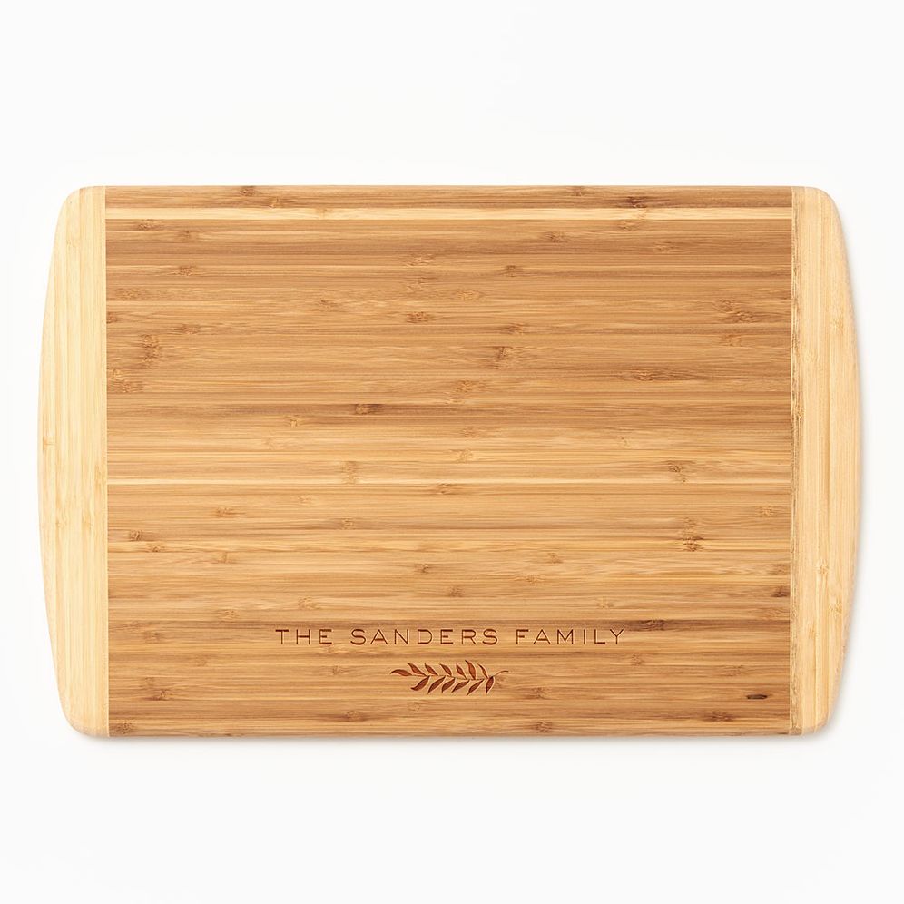 Modern Olive Branch Two-Tone Cutting Board