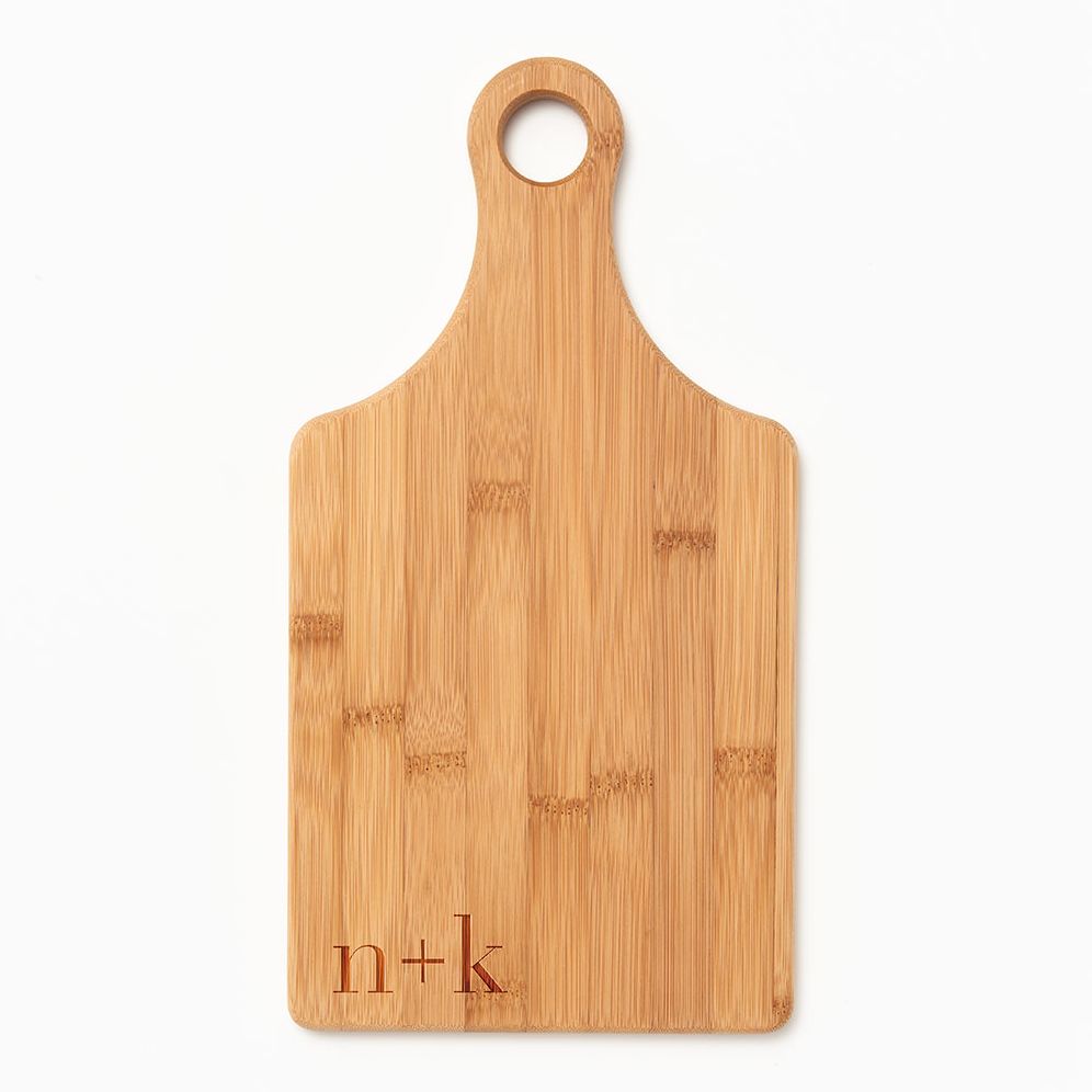 Initials Paddle Cutting Board