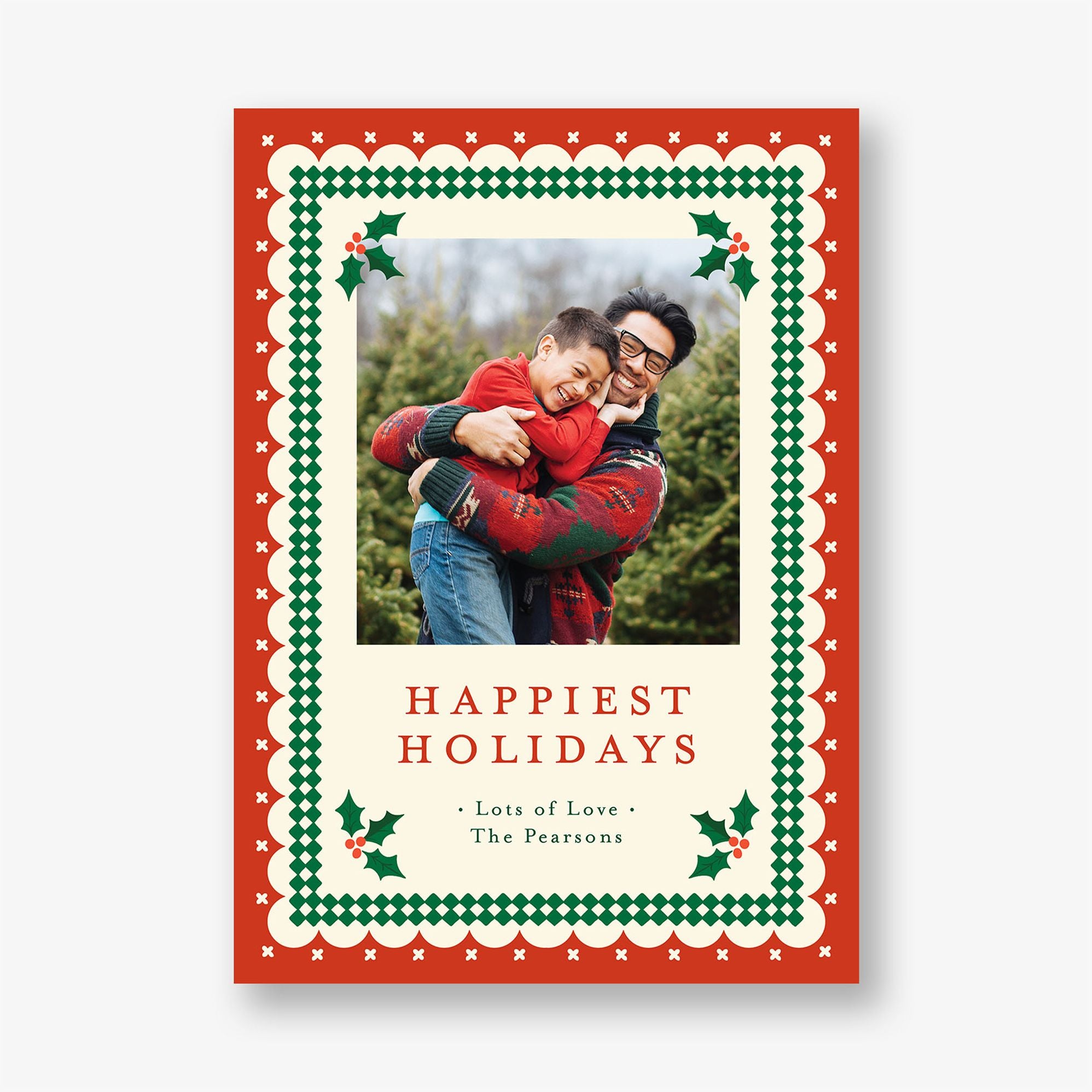 Ric Rac Holly Holiday Photo Card