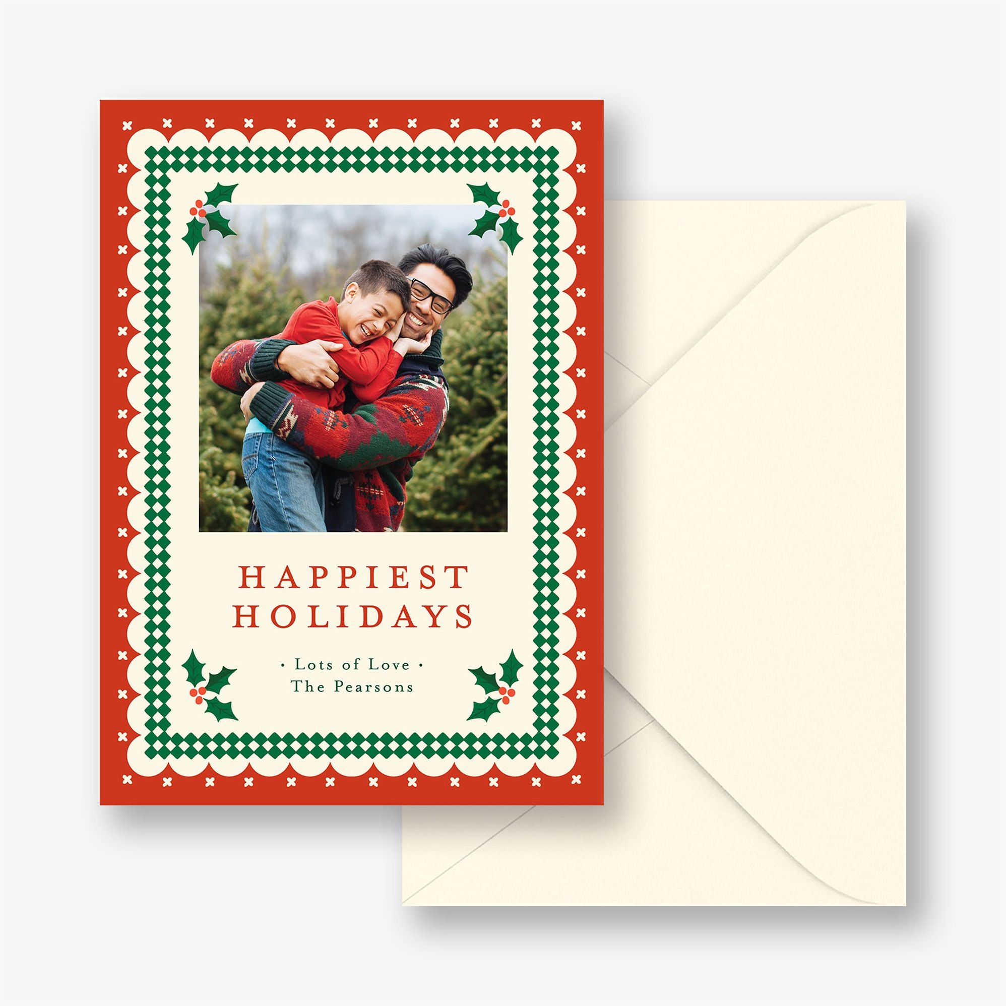 Ric Rac Holly Holiday Photo Card