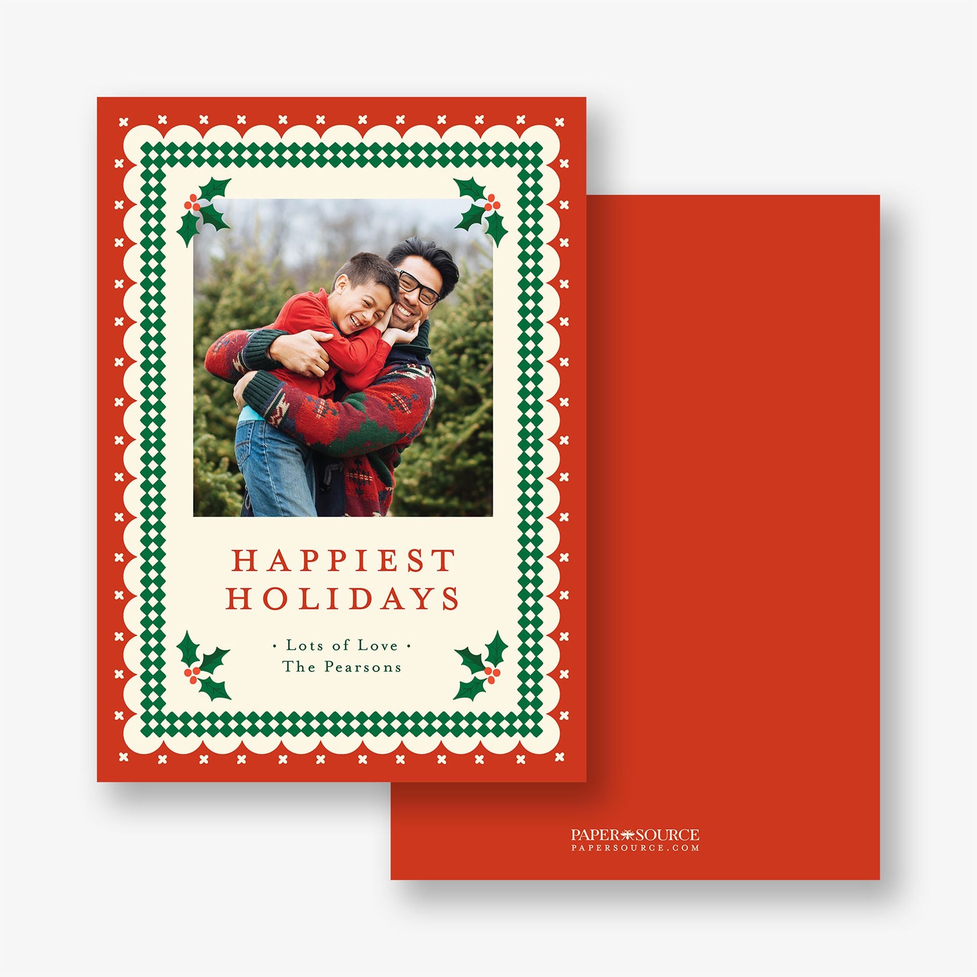 Ric Rac Holly Holiday Photo Card