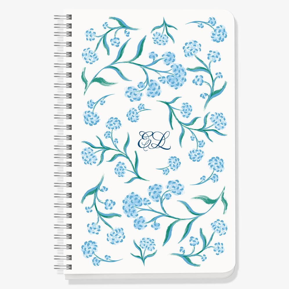Blue Hydrangea Custom Journal