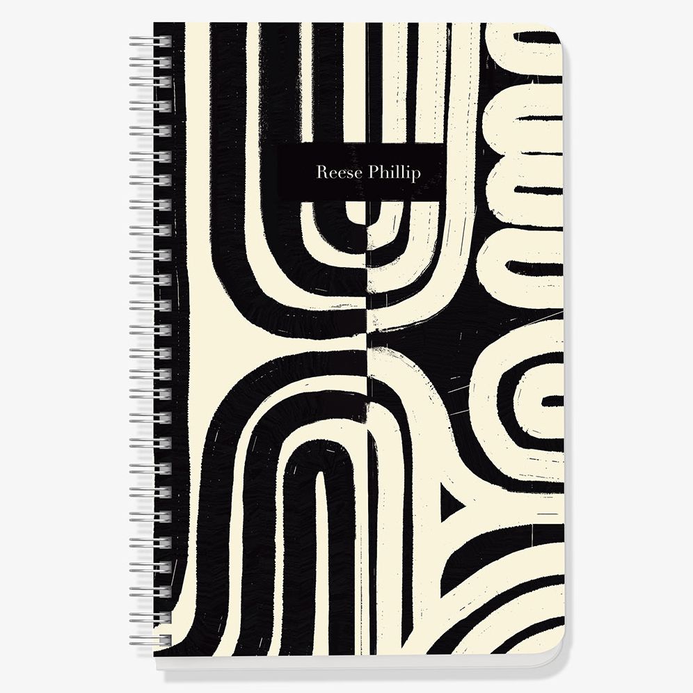 Black and White Maze Custom Journal