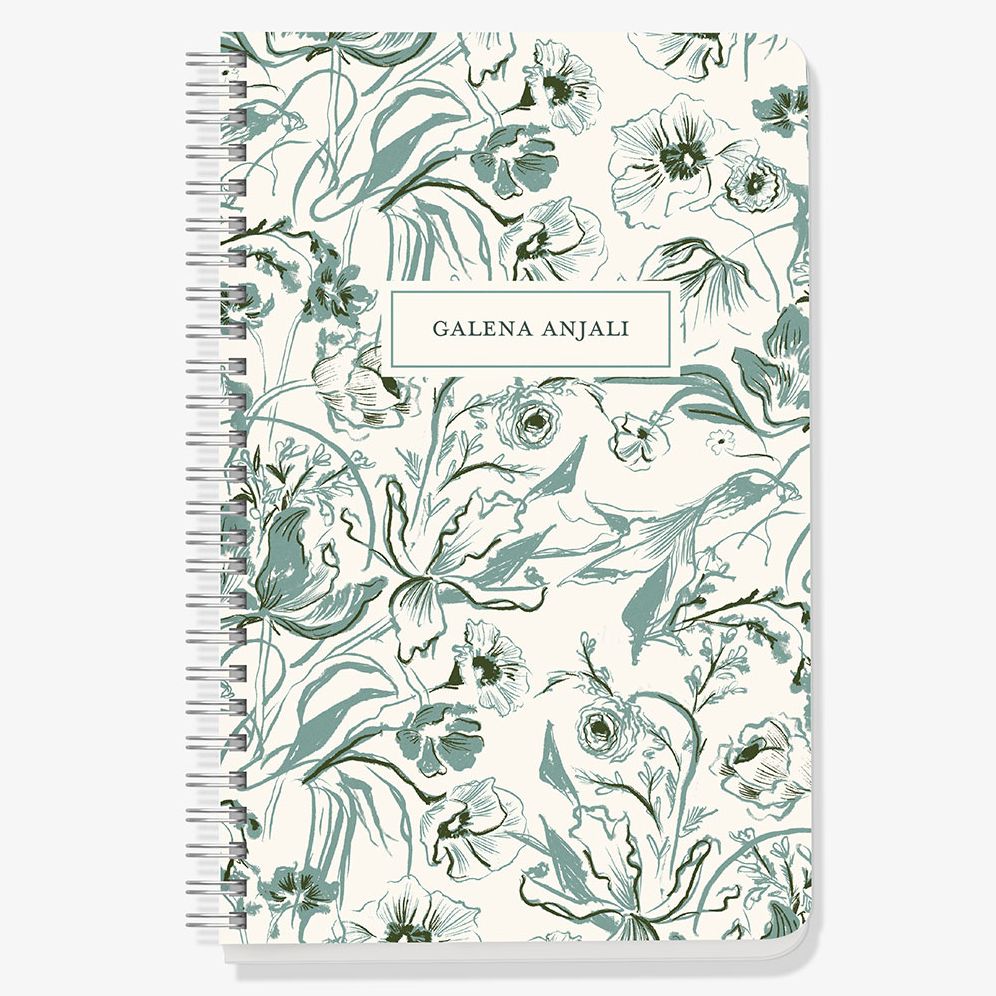 Botanical Toile Custom Journal