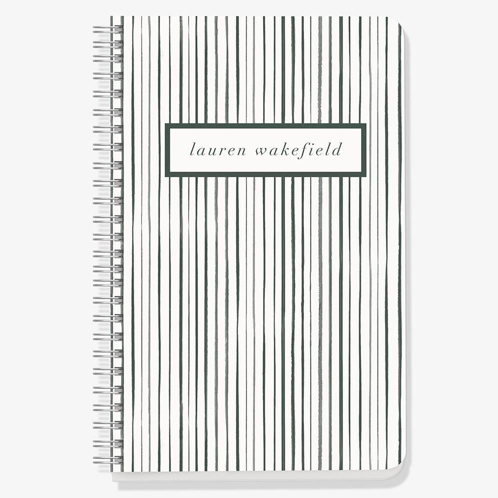 Watercolor Stripes Custom Journal