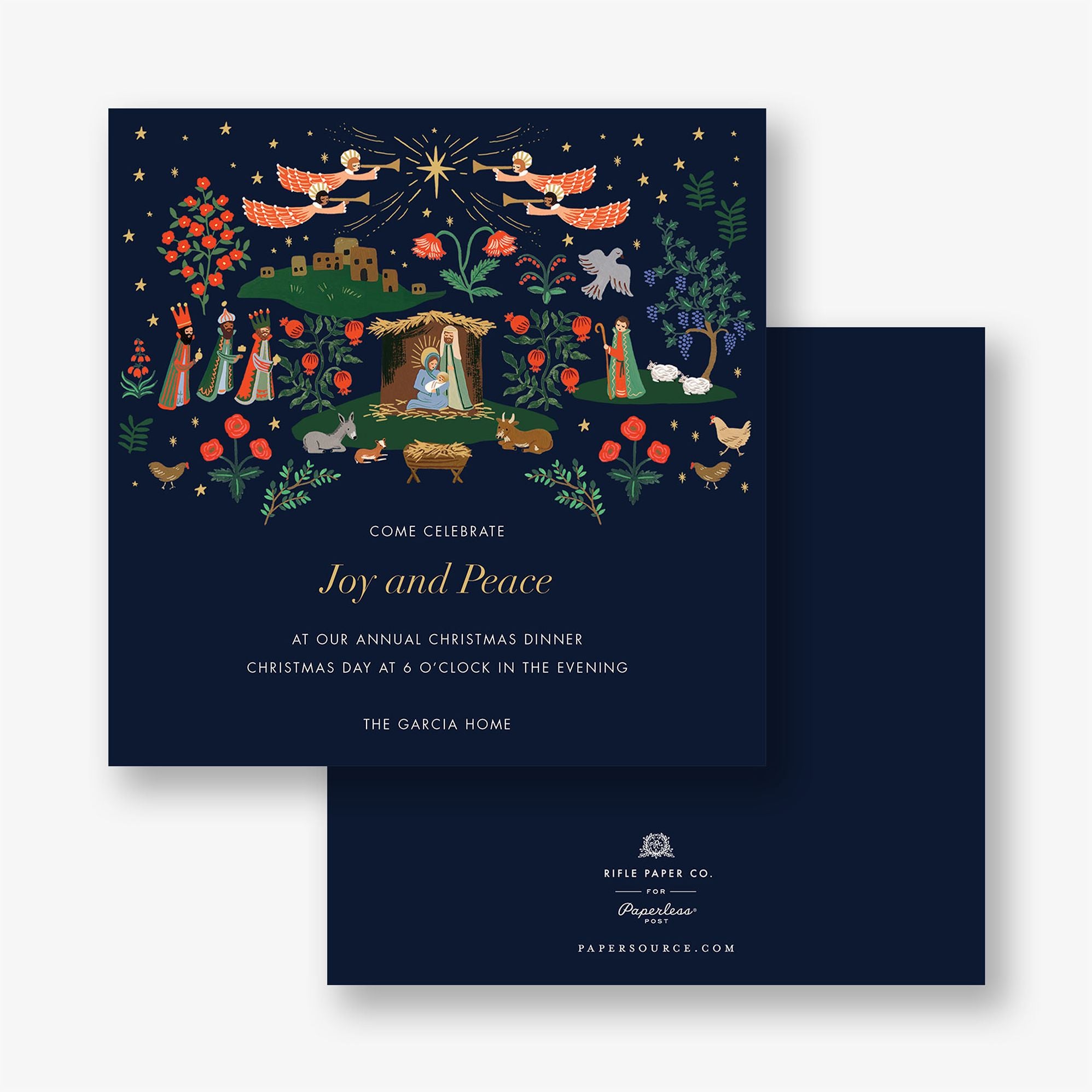 Nativity Garden Holiday Party Invitation